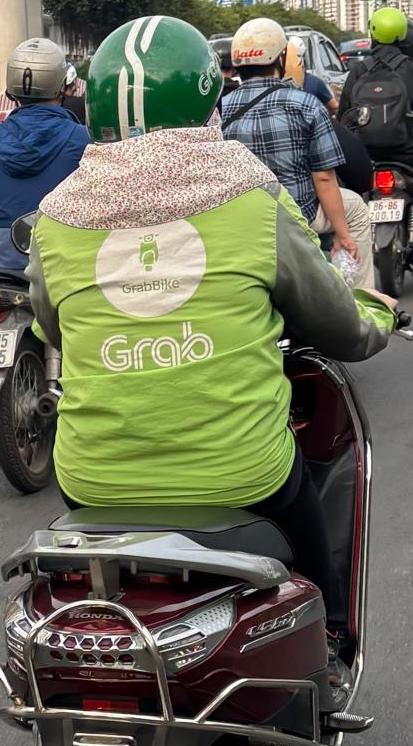 Grab driver in Ho Chi Minh City