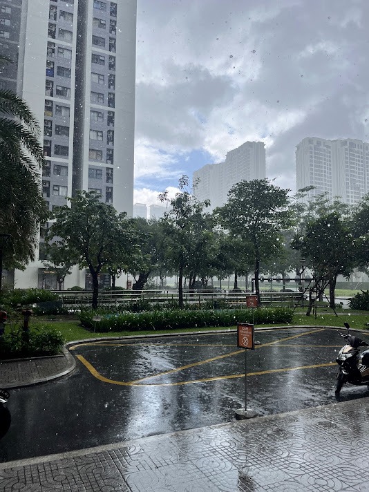 Volatile weather in Thu Duc, Ho Chi Minh City, Vietnam 