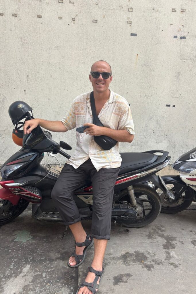 Renting a motorbike is one of the easiest Can Tho activities for getting around the city and exploring on your own.