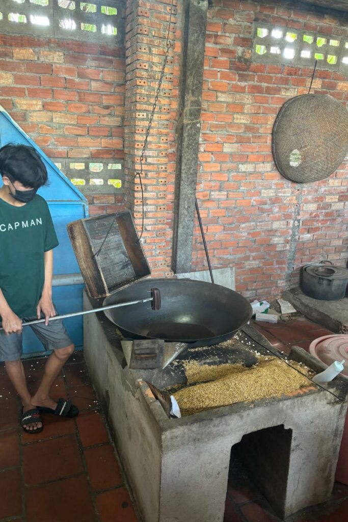 Mekong Delta candy factory in rural town