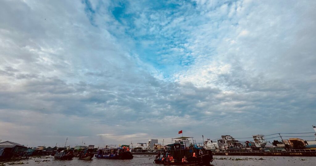 The Mekong Delta on a beautiful, sunny day