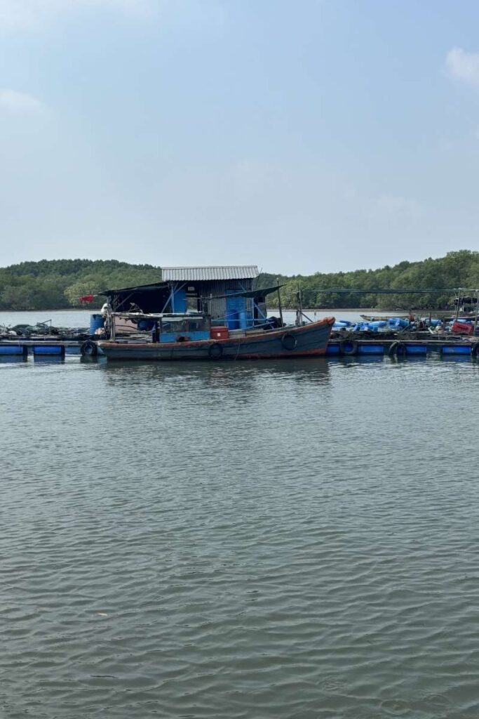 Fishing boat off the coast of Thanh An Island