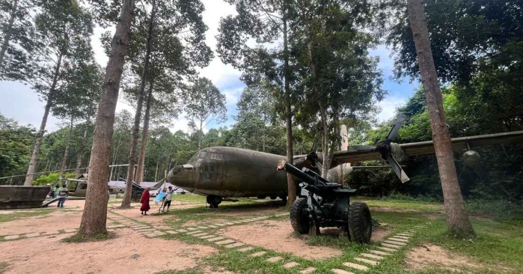 View of artifacts at Cu Chi Tunnels
